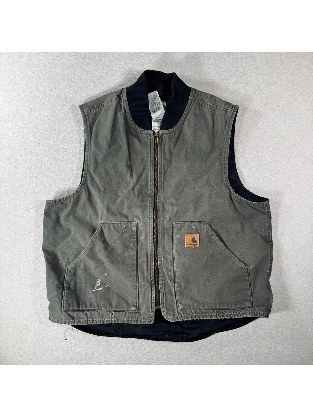 Carhartt Men's V47 MOS X-Large Regular Work Vest Paint Marks